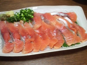 鱒のお刺身